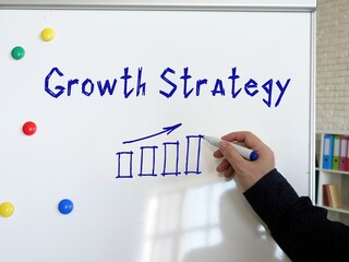 Growth Strategy phrase on the sheet.
