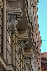 Artistic exterior of old building in city © Ginta