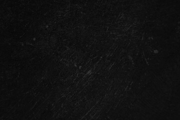 Black abstract background. Black concrete texture wallpaper for text and photo. Dark tone wall.