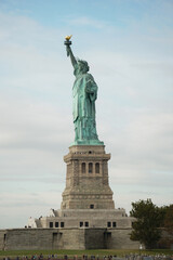 Fototapeta na wymiar Statue of Liberty taken from a distance