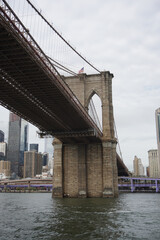 Obraz premium Street shot of Brooklyn Bridge 1