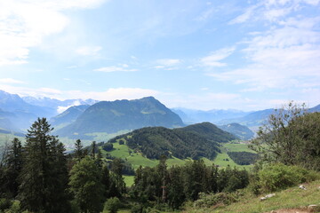 Fototapeta na wymiar Bergpanorama Schweiz Alpen
