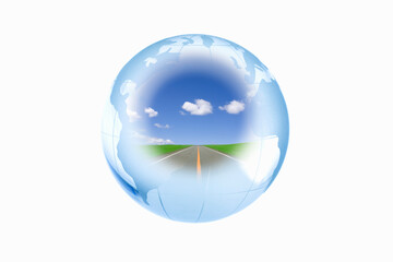 地球の中の一本道