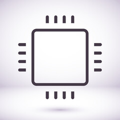 Microchip line icon vector. lorem ipsum Flat Design JPG