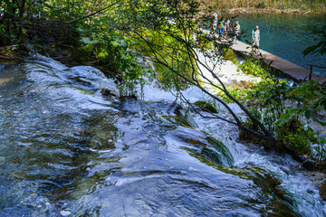 Walking in Plitvice Lakes National Park, Croatia