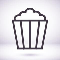 popcorn 10 bond icon design vector graphic