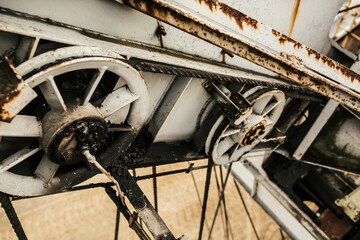 old rusty wheel