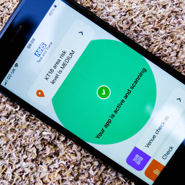 NHS Track And Trace Covid-19 Smartphone Application