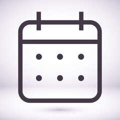 calendar 10 eps bond icon design vector graphics