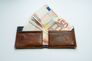 wallet with euro