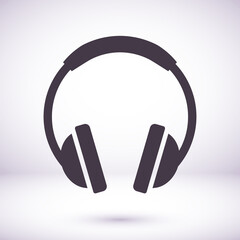 headphone vector  icon, headphone vector  icon, in trendy flat style isolated on white background. headphone vector  icon image, headphone  vector  icon  illustration
