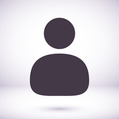 User icon Vector in trendy flat style. User symbol for the design of your website, icon Vector  logo, application,  icon Vector user interface. icon Vector illustration