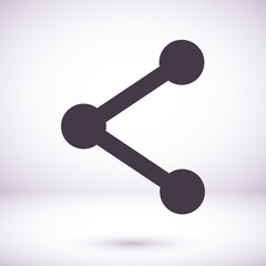 Connections vector icon. Vector illustration style is flat iconic symbol vector icon, gray color, transparent background. Designed for web and software   vector icon