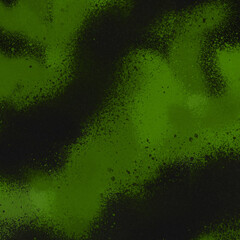 Green spray paint ink texture. Graffiti painting on the wall. Street art and vandalism. Digitally airbrushed paper background.