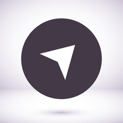 Location icon vector. Pin sign Isolated on white background. Navigation map, gps, direction, place, icon vector compass, contact, search concept.icon vector Flat style   design, logo, icon vector Web