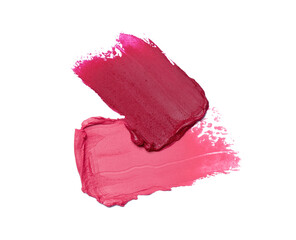 Lipstick swatch isolated on white