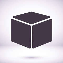 Box vector icon or logo in modern line style. vector icon High quality black outline pictogram for website design and mobile apps vector icon. Vector illustration on a  background.