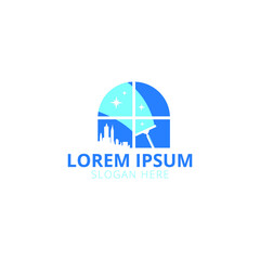 Creative And Unique Home or Window Clean And Painting Logo 