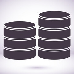 Flat long fabric icons vector computer image vector icons of server icons, vector illustration cloud server icons vector