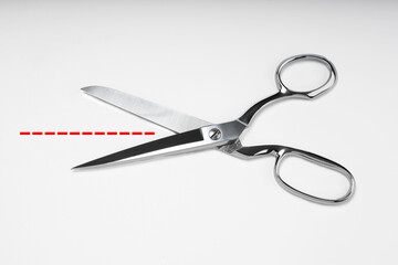 Scissors on white isolated background