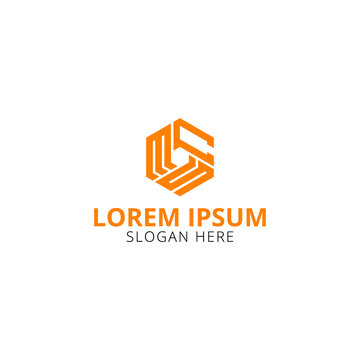 Creative And Unique MCS Letter Logo Design Template
