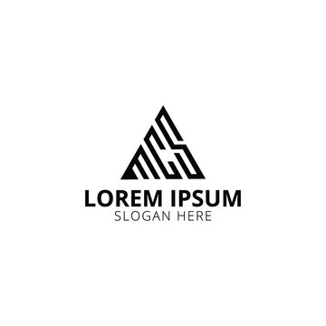 Creative And Unique MCS Letter Logo Design Template
