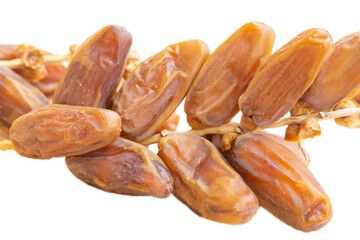 dried dates isolated on white background