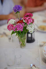 bouquet in the hands of the bride