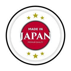Vector illustration, Made in Japan, Premium Quality. Perfect for any use.