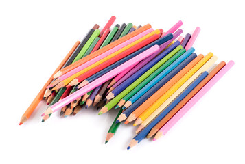 Fototapeta premium pencils isolated on white backgroud