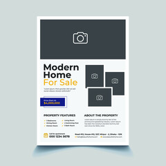 Modern Real Estate Marketing Flyer Template Design