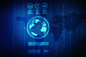 Digital Abstract technology background,2d illustration