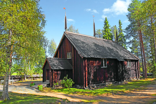 Sodankyla (Sodankylä) Church. It is located in the province of Lapland, Finland. 