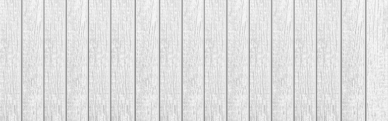 Fototapeta na wymiar Panorama of Wood plank white timber texture and seamless background