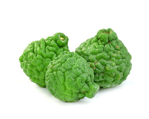 Fototapeta premium fresh bergamot fruit isolated on white background