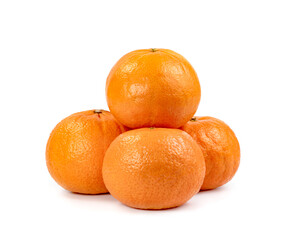 orange fruit isolated on white background