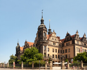 Fototapeta na wymiar Dresden Castle, Germany. Summer time