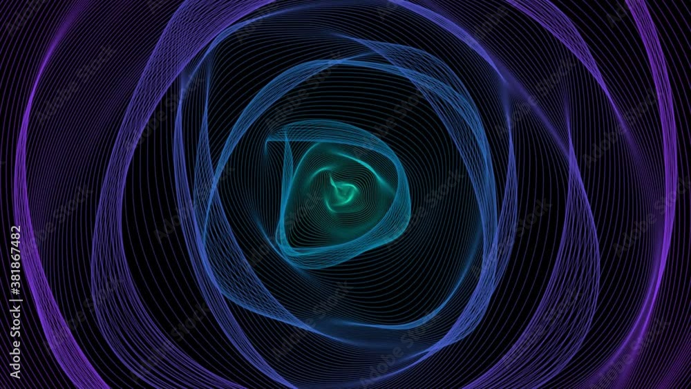 Poster abstract animated background simulating energy waves