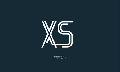 alphabet letter icon logo XS