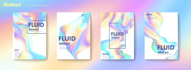 Abstract holographic cover template