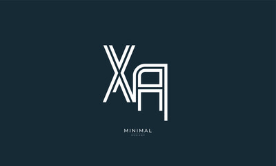 alphabet letter icon logo XA