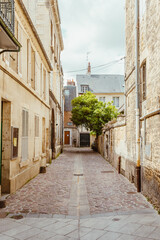 Obraz premium Gasse in Caen die Hauptstadt des Département Calvados in der Normandie Frankreich