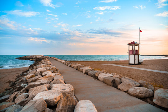 Stunning View from the beach at sunset