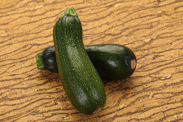 Raw ripe zucchini