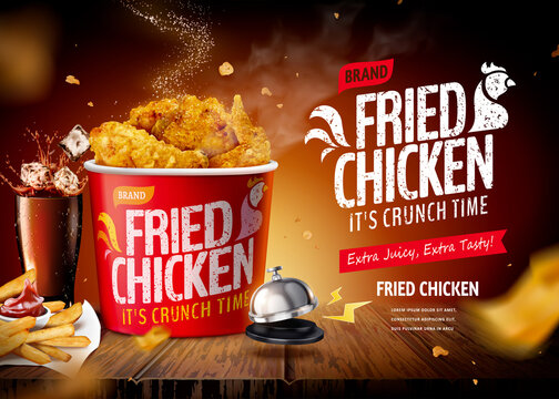 Fried chicken ad
