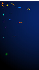 Streamers and confetti. Colorful streamers tinsel 