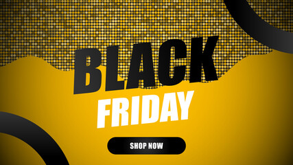 Black friday sale festival. Gold Background in luxury to promotions.