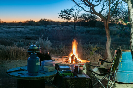 Campsite at Eldorado near Etosha in northern Namibia