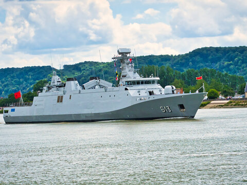 Tarik Ben Ziyad, name of marine boat from Morocco, at Armada