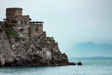 castle on the coast of the sea